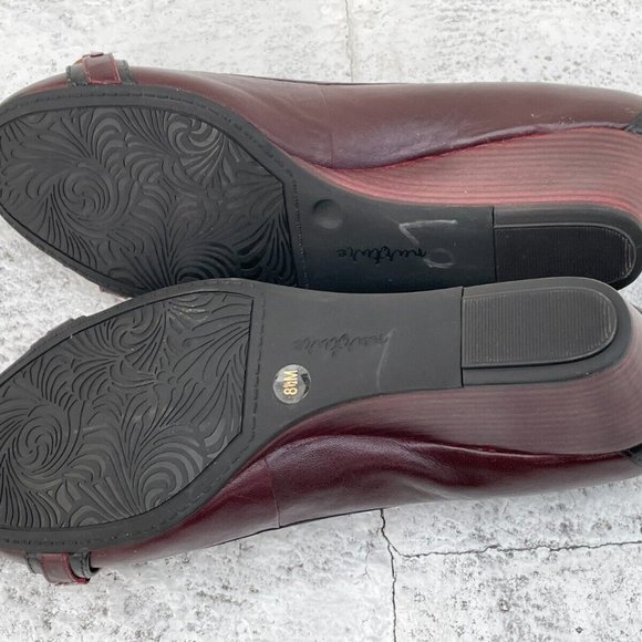 Nurture Women Heel Sandal Shoes Brown/Black Leather Upper Size 8.5M - Picture 11 of 12